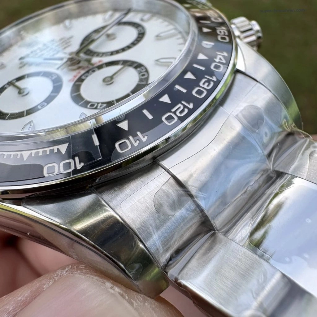 1:1 Super Clone Uhr Rolex Daytona 126500LN-0001 Panda-Zifferblatt Edelstahl 40mm
