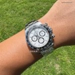 1:1 Super Clone Uhr Rolex Daytona 126500LN-0001 Panda-Zifferblatt Edelstahl 40mm