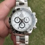 1:1 Super Clone Uhr Rolex Daytona 126500LN-0001 Panda-Zifferblatt Edelstahl 40mm