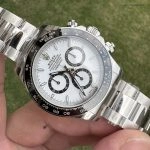 1:1 Super Clone Uhr Rolex Daytona 126500LN-0001 Panda-Zifferblatt Edelstahl 40mm
