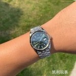 1:1 Super Clone Uhr Rolex Datejust m126234-0051 mintgrünes Zifferblatt mit Jubilé-Band 36mm