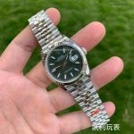 1:1 Super Clone Uhr Rolex Datejust m126234-0051 mintgrünes Zifferblatt mit Jubilé-Band 36mm