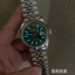 1:1 Super Clone Uhr Rolex Datejust m126234-0051 mintgrünes Zifferblatt mit Jubilé-Band 36mm