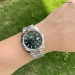Super Clone Rolex Datejust 126334 mintgrünes Zifferblatt mit Jubilee-Band 41mm