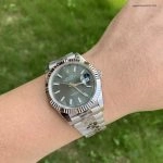 Super Clone Rolex Datejust 126334 mintgrünes Zifferblatt mit Jubilee-Band 41mm