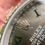 1:1 Super Clone Uhr Rolex Datejust 126334 grünes Zifferblatt Edelstahl 41 mm