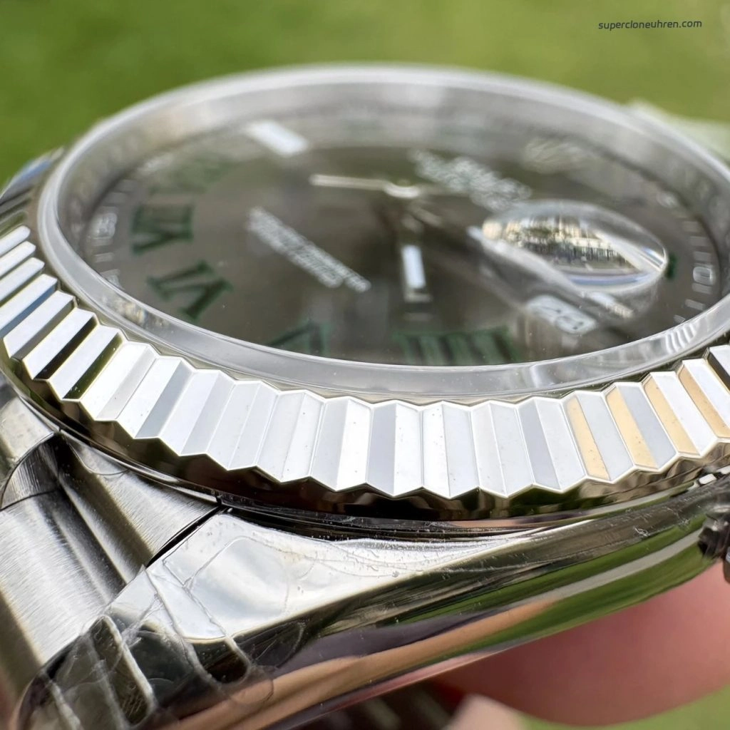 1:1 Super Clone Uhr Rolex Datejust 126334 grünes Zifferblatt Edelstahl 41 mm