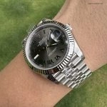 1:1 Super Clone Uhr Rolex Datejust 126334 grünes Zifferblatt Edelstahl 41 mm