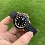 Premium Replica Uhr Rolex Yacht-Master 126655 Roségold mit Kautschukband 40 mm