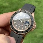Premium Replica Uhr Rolex Yacht-Master 126655 Roségold mit Kautschukband 40 mm