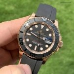 Premium Replica Uhr Rolex Yacht-Master 126655 Roségold mit Kautschukband 40 mm