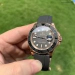 Premium Replica Uhr Rolex Yacht-Master 126655 Roségold mit Kautschukband 40 mm