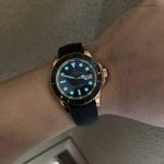 Premium Replica Uhr Rolex Yacht-Master 126655 Roségold mit Kautschukband 40 mm