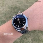 Premium Replica Uhr Omega Seamaster Aqua Terra 220.10.41.21.01.001 schwarzes Teak-Zifferblatt Edelstahlband 41 mm