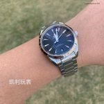 Premium Replica Uhr Omega Seamaster Aqua Terra 220.10.41.21.01.001 schwarzes Teak-Zifferblatt Edelstahlband 41 mm