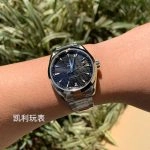 Premium Replica Uhr Omega Seamaster Aqua Terra 220.10.41.21.01.001 schwarzes Teak-Zifferblatt Edelstahlband 41 mm