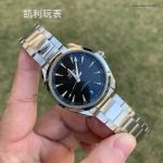 Premium Replica Uhr Omega Seamaster Aqua Terra 220.10.41.21.01.001 schwarzes Teak-Zifferblatt Edelstahlband 41 mm