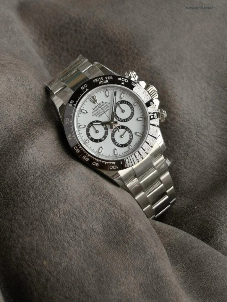 Super Clone Rolex Daytona 116500 Panda-Zifferblatt Edelstahl 40 mm