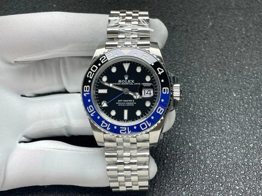 1:1 Super Clone Uhr Rolex GMT-Master II m126710blnr-0002 Batman-Lünette 40mm