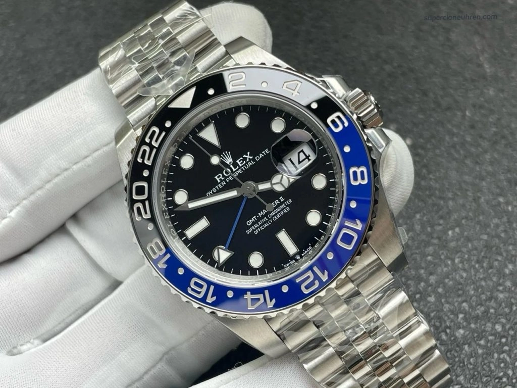 1:1 Super Clone Uhr Rolex GMT-Master II m126710blnr-0002 Batman-Lünette 40mm