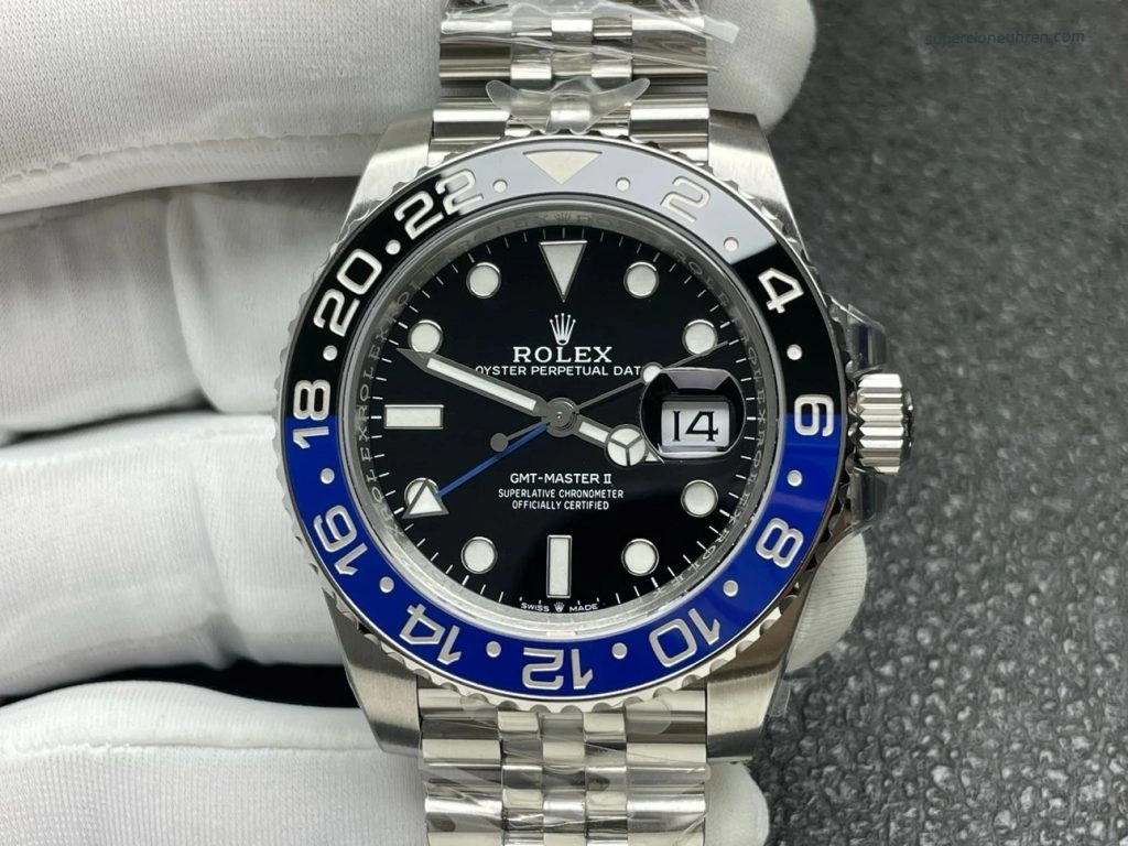 1:1 Super Clone Uhr Rolex GMT-Master II m126710blnr-0002 Batman-Lünette 40mm