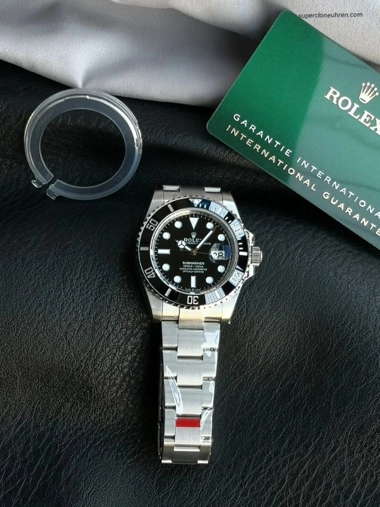 Super Clone Rolex Submariner 126610LN-0001 mit schwarzem Zifferblatt und Edelstahlband 41mm