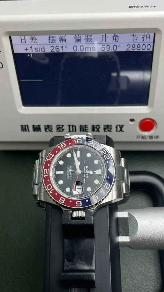 Super Clone Rolex GMT-Master II 126710BLRO-0001 Pepsi-Lünette 40mm