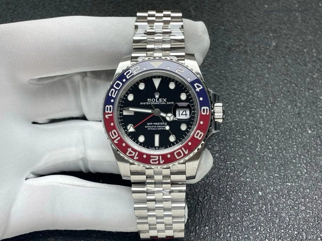 Super Clone Rolex GMT-Master II 126710BLRO-0001 Pepsi-Lünette 40mm