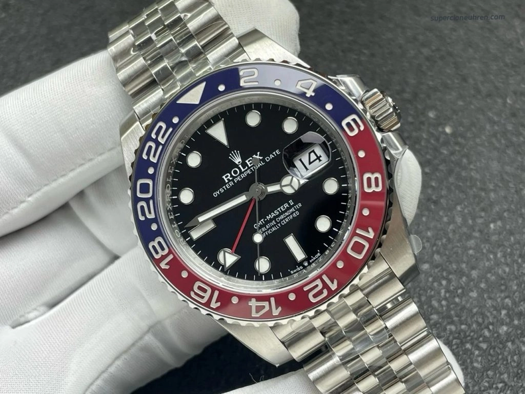 Super Clone Rolex GMT-Master II 126710BLRO-0001 Pepsi-Lünette 40mm