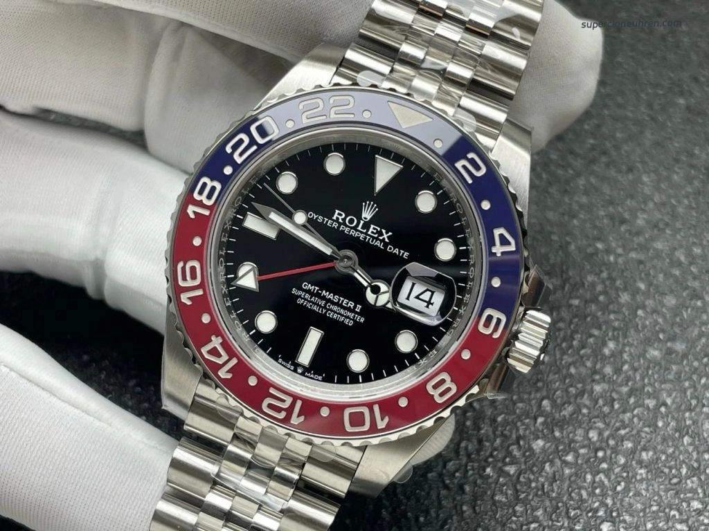 Super Clone Rolex GMT-Master II 126710BLRO-0001 Pepsi-Lünette 40mm