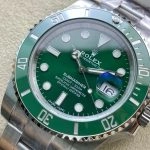 Super Clone Rolex Submariner 116610LV-0002 mit satiniertem Stahlband 40 mm
