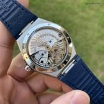 Premium Replica Uhr Omega Constellation 131.33.41.21.03.001 blaues Kautschukband 41mm