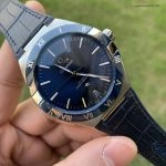 Premium Replica Uhr Omega Constellation 131.33.41.21.03.001 blaues Kautschukband 41mm