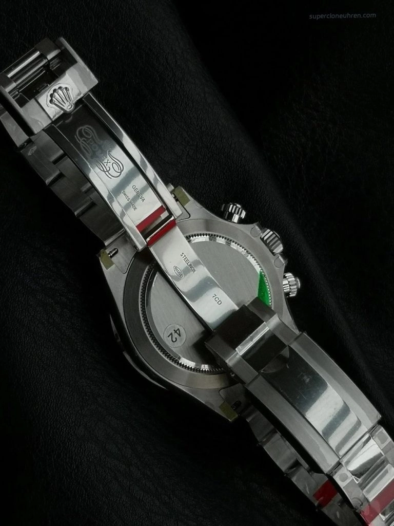 Super Clone Rolex Daytona 116520 weißes Zifferblatt Edelstahl 40 mm