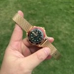 Premium Replica Uhr Omega Seamaster Diver 210.90.42.20.01.003 in Burgunderrot Bronze-Gold 42mm