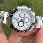 1:1 Super Clone Uhr Rolex Daytona 126500LN-0001 Panda-Zifferblatt Edelstahl 40mm