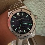 Premium Replica Uhr Audemars Piguet Royal Oak 15500ST.OO.1220ST.01 blaues Zifferblatt Edelstahl 41 mm