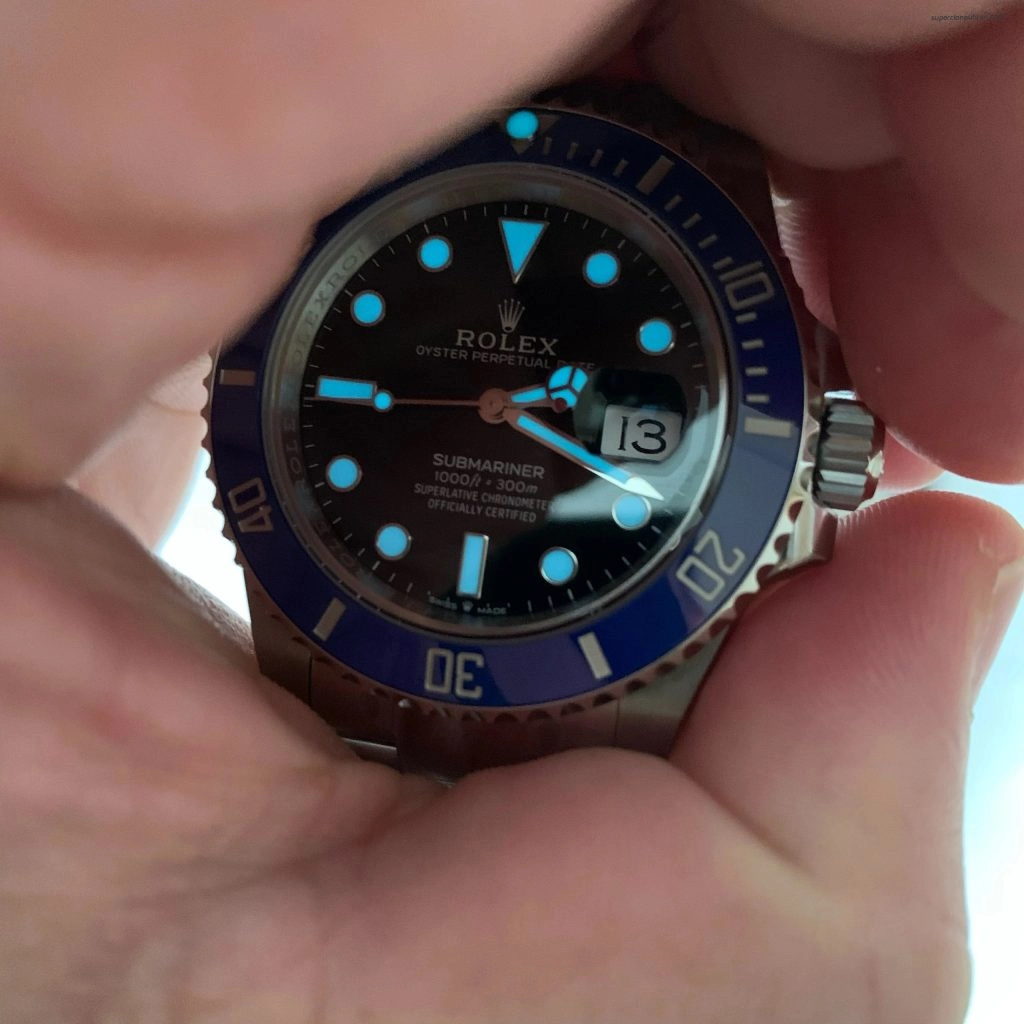 Super Clone Rolex Submariner m126619lb-0003 mit blauer Lünette 41mm