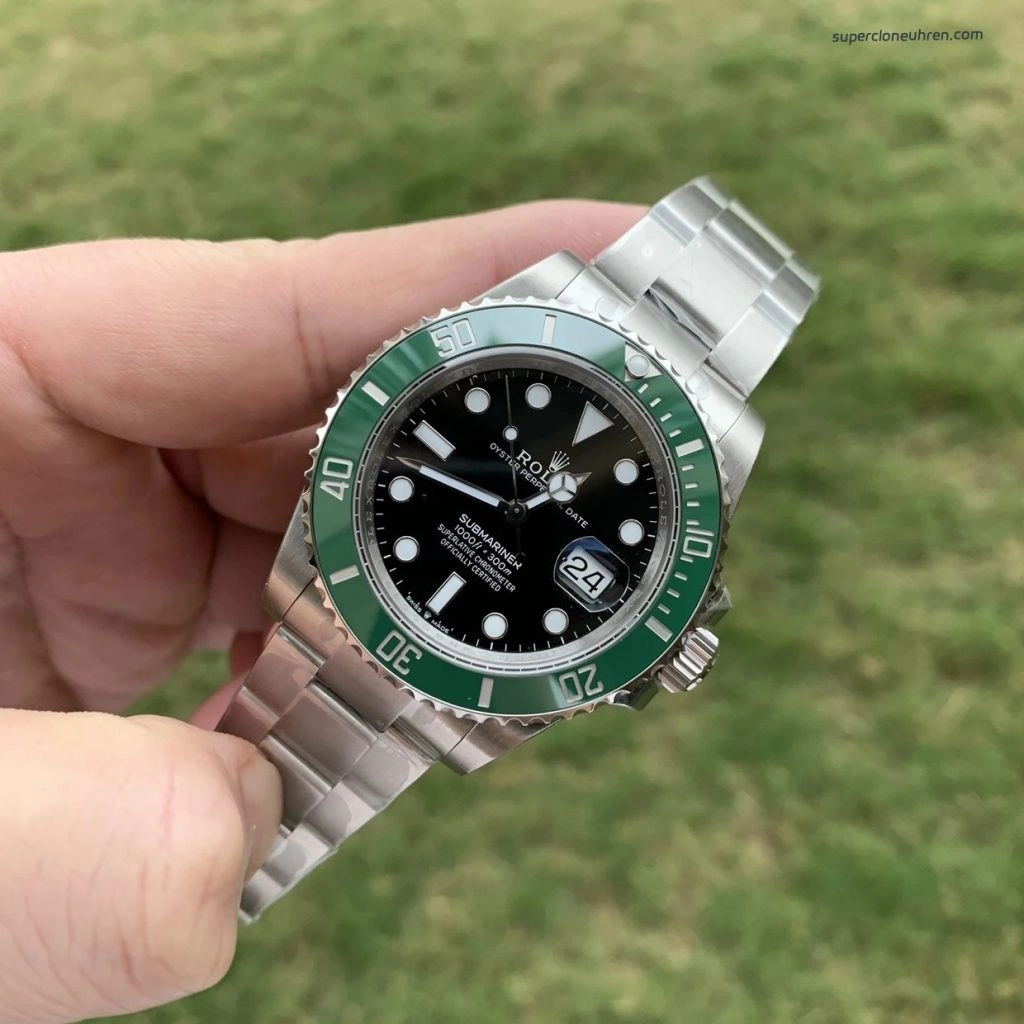 Super Clone Rolex Submariner 126610LV-0002 mit grüner Lünette 41mm