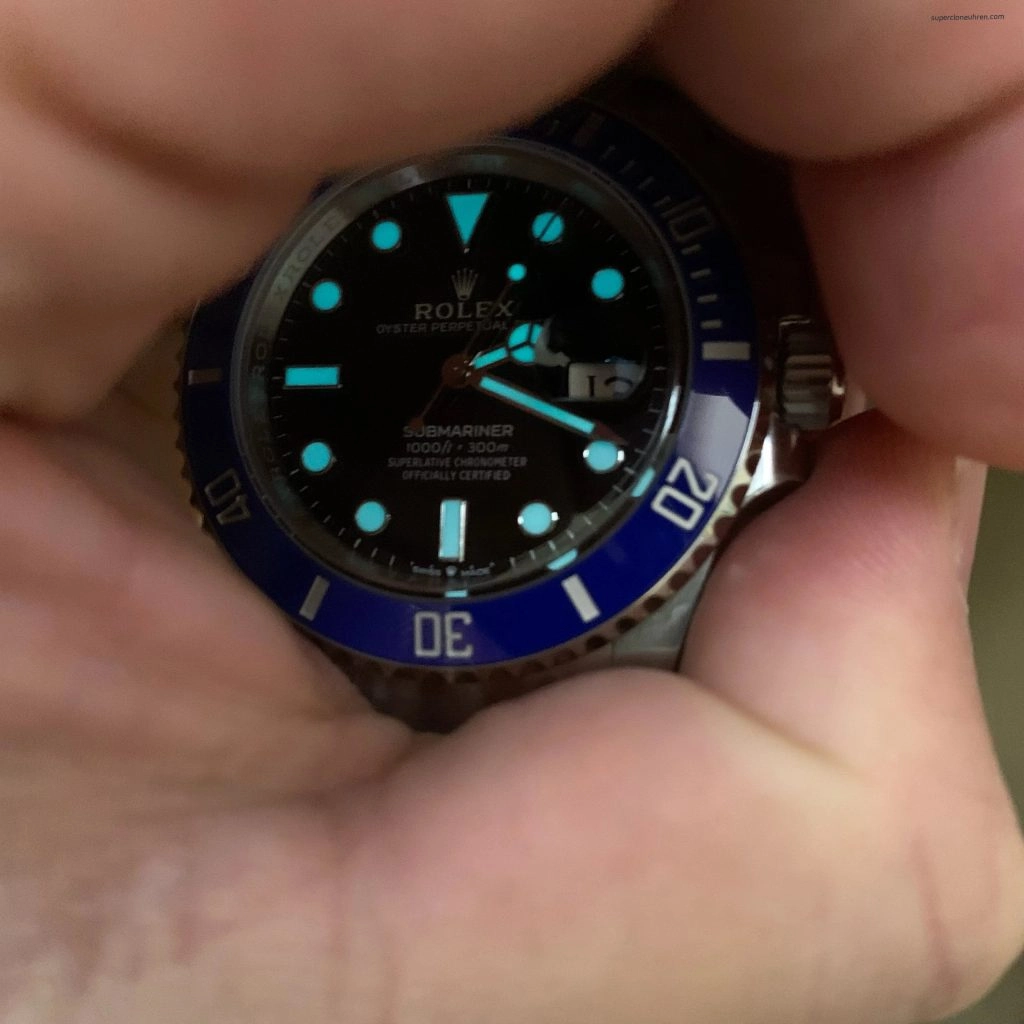 Super Clone Rolex Submariner m126619lb-0003 mit blauer Lünette 41mm