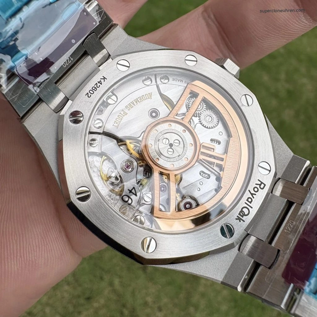 Premium Replica Uhr Audemars Piguet Royal Oak 15500ST.OO.1220ST.01 blaues Zifferblatt Edelstahl 41 mm