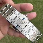 Premium Replica Uhr Audemars Piguet Royal Oak 15500ST.OO.1220ST.01 blaues Zifferblatt Edelstahl 41 mm