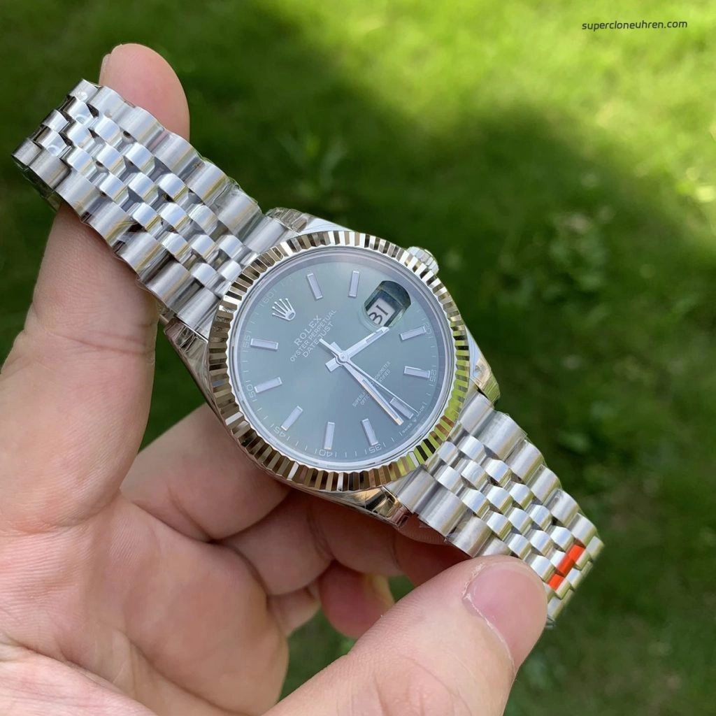 Super Clone Rolex Datejust 126334 mintgrünes Zifferblatt mit Jubilee-Band 41mm