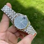 Super Clone Rolex Datejust 126334 mintgrünes Zifferblatt mit Jubilee-Band 41mm