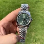 Super Clone Rolex Datejust 126334 mintgrünes Zifferblatt mit Jubilee-Band 41mm