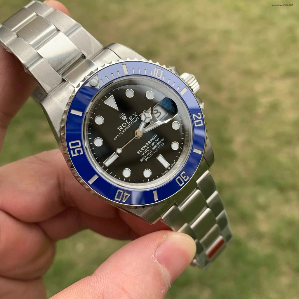 Super Clone Rolex Submariner m126619lb-0003 mit blauer Lünette 41mm