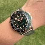 Super Clone Omega Seamaster 210.90.42.20.10.001 Bronze-Gold Titan Mesh-Armband 42 mm