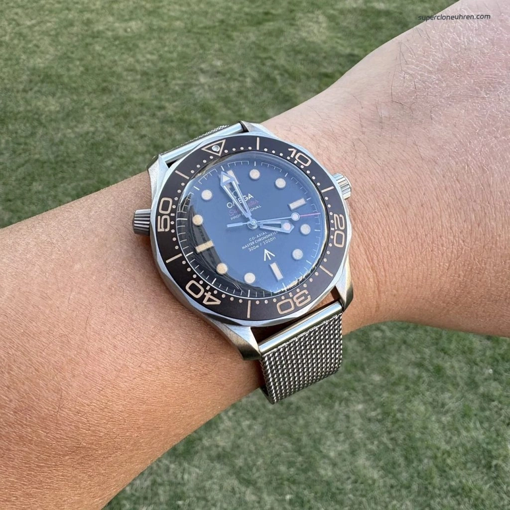 Super Clone Omega Seamaster 210.90.42.20.01.001 Titangehäuse mit Titanband 42 mm