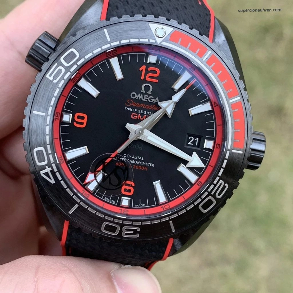 1:1 Super Clone Uhr Omega Seamaster Planet Ocean 215.92.46.22.01.003 Keramikgehäuse 45,5mm