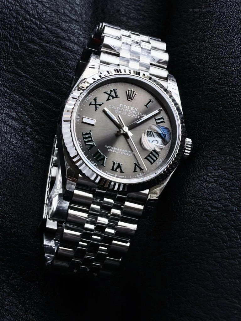 Premium Replica Uhr Rolex Datejust 126234 Grünrömisches Zifferblatt 36mm